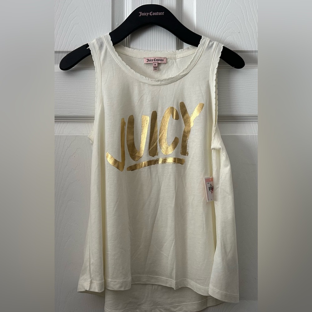 NWT JUICY COUTURE Big Girl Angel Juicy Tank